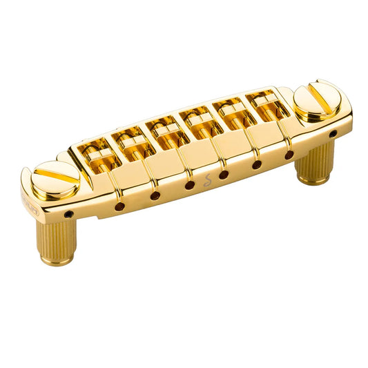 Schaller Signum Electric Guitar Bridge Gold with Adjustable Saddles