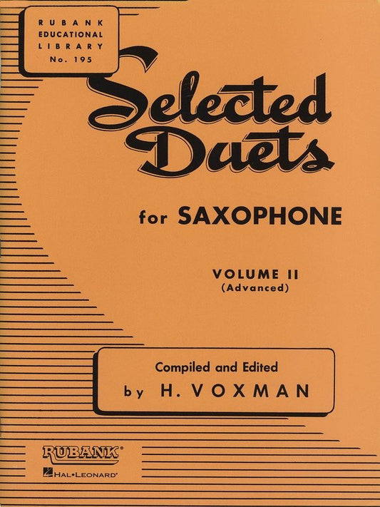 Selected Duets Vol. 2 — Saxophone, Advanced (Rubank Publications)