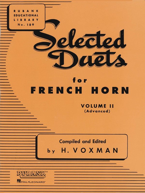 Selected Duets French Horn Vol 2 Advanced (Rubank Publications)