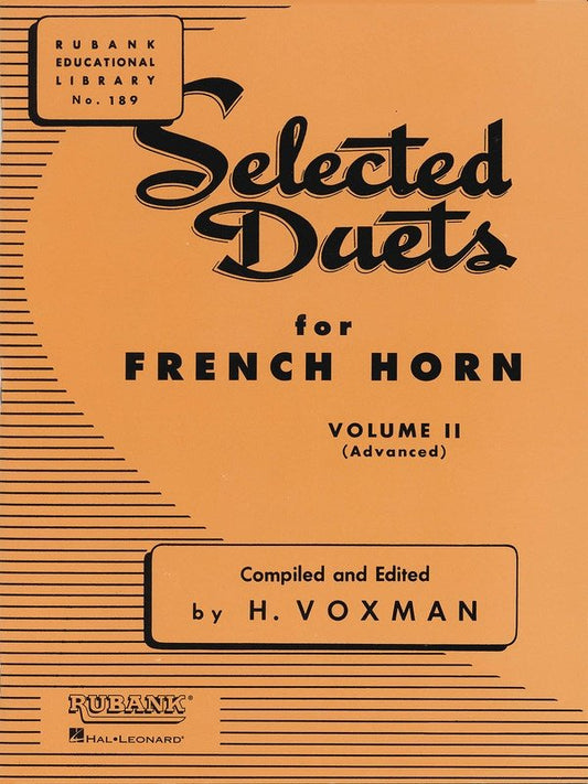 Selected Duets French Horn Vol 2 Advanced (Rubank Publications)