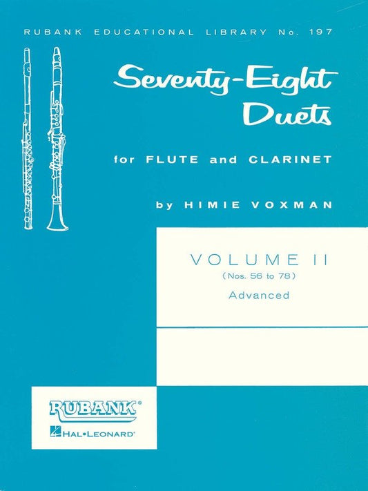 78 Duets for Flute and Clarinet Vol. 2 (Rubank Publications)