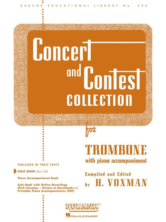 Concert and Contest Collection — Trombone Solo Part (Rubank Publications)