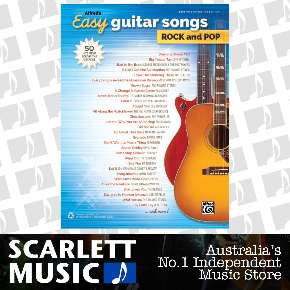 Alfred's Easy Guitar Songs: Rock and Pop — view 2