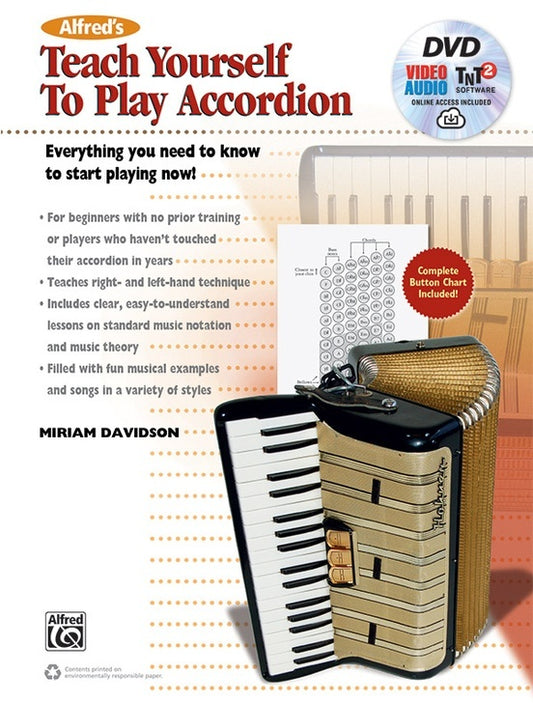 Teach Yourself to Play Accordion Book/Online Access/DVD
