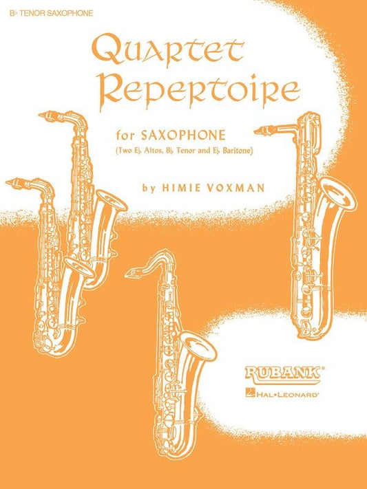 Quartet Repertoire 1St Alto Sax (Rubank Publications)