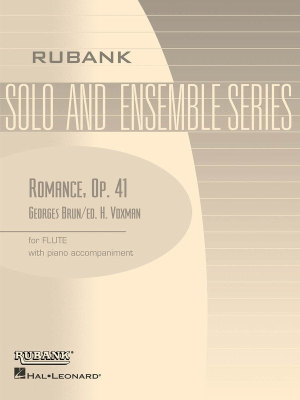 Brun: Romance, Op. 41 — Flute & Piano, arr. Voxman (Rubank Publications)