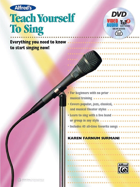 Alfred's Teach Yourself to Sing Book and DVD
