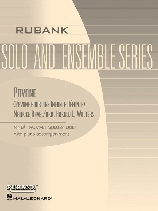 Pavane pour une Infante Defunte for Trumpet and Piano by Harold Walters