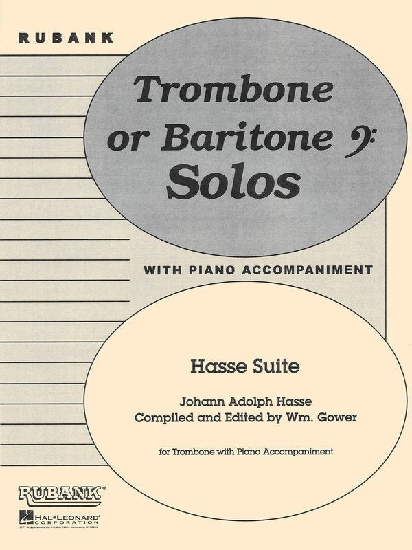 Hasse Suite — Trombone or Baritone BC & Piano (Rubank Publications)