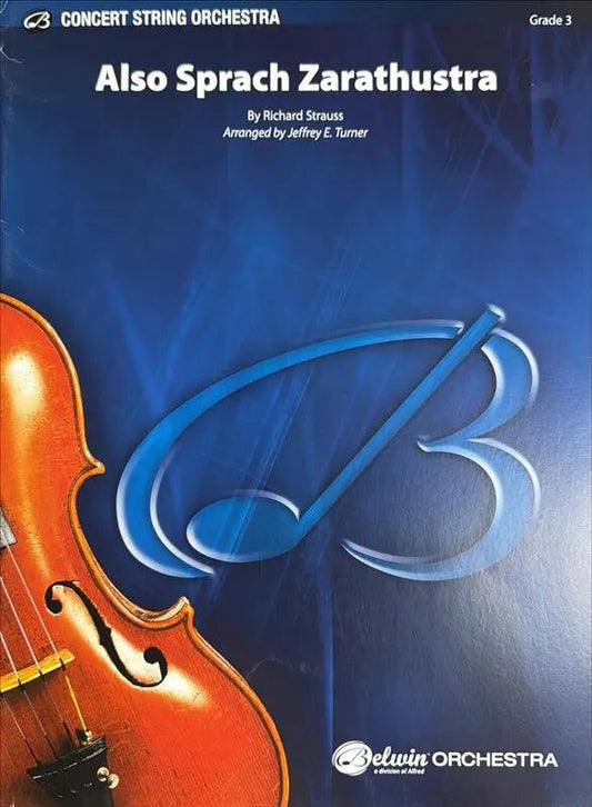 Strauss R Also Sprach Zarathustra String Orchestra Grade 3 Score/Parts Arranged by Turner Belwin 44812