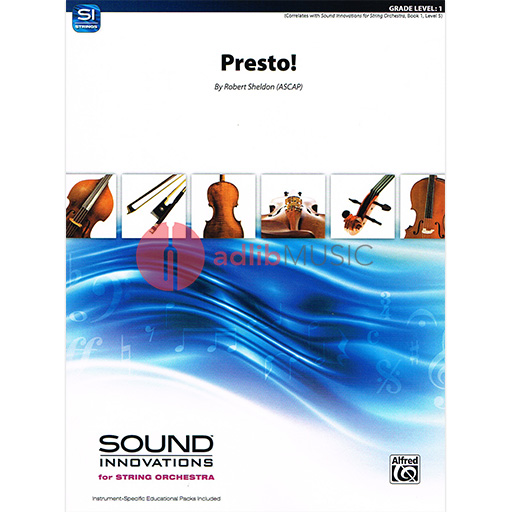 Presto String Orchestra Grade 1 Score/Parts Sound Innovations 44823