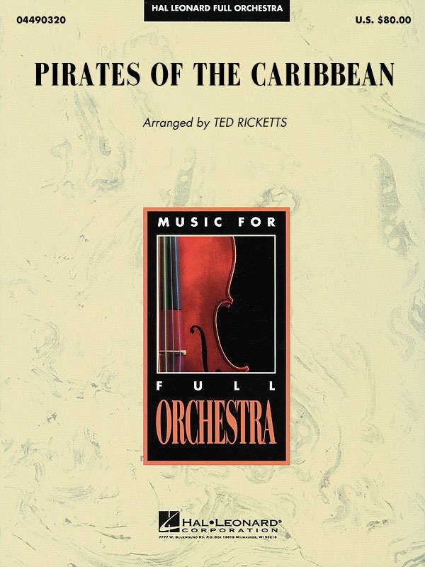 Pirates of the Caribbean: The Black Pearl — Full Orchestra Grade 3–4 Score & Parts (Hal Leonard)