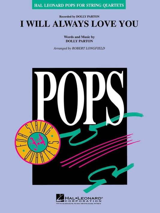 I Will Always Love You — String Quartet Grade 3–4 (Hal Leonard)