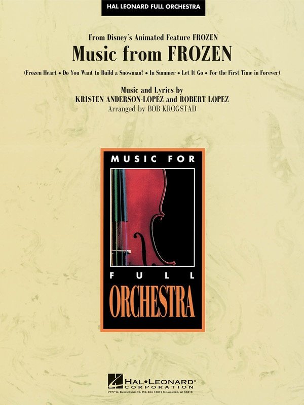 Music from Frozen — Full Orchestra Grade 4 Score & Parts (Hal Leonard)