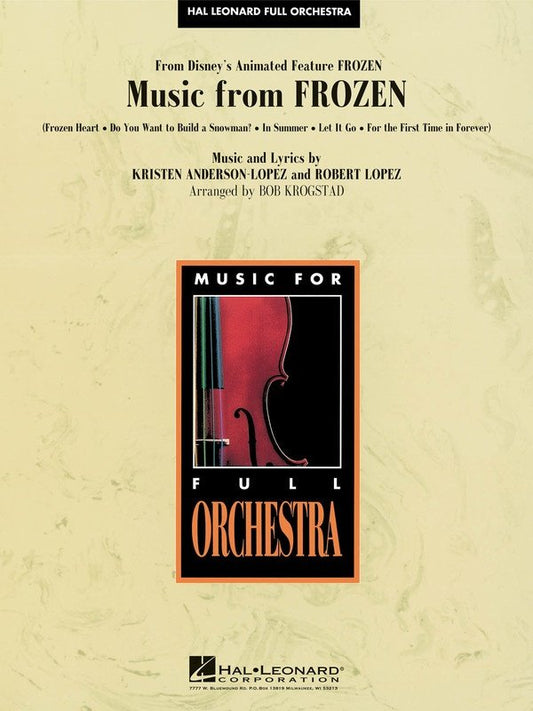 Music from Frozen — Full Orchestra Grade 4 Score & Parts (Hal Leonard)