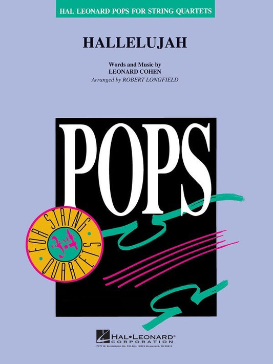 Hallelujah — String Quartet Grade 3–4 Score & Parts (Hal Leonard)