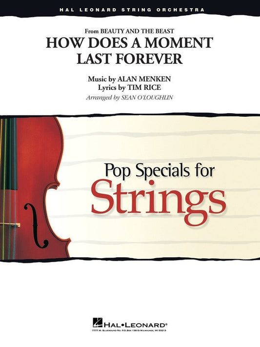 How Does a Moment Last Forever — String Orchestra Grade 3–4 Score & Parts (Hal Leonard)