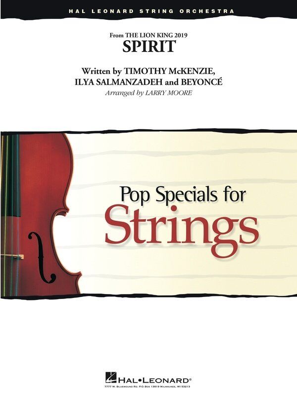 Spirit from The Lion King for String Orchestra SO3 SC/PTS by Hal Leonard