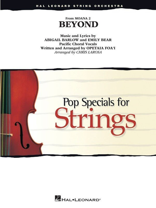 Beyond (from Moana 2) for String Orchestra SO3-4 SC/PTS