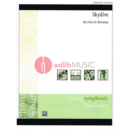 Skydive Concert Band Grade 3 by Chris M. Bernotas - Young Symphonic Series - Alfred