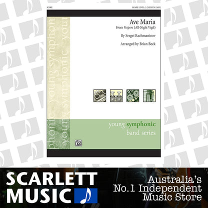 Ave Maria Concert Band Sheet Music Grade 2 — view 2
