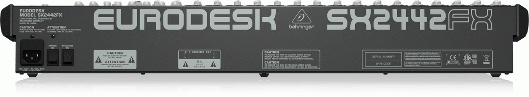Behringer Eurodesk Sx2442Fx Mixer — view 3