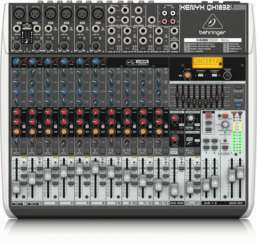 Behringer Xenyx Qx1832Usb Mixer