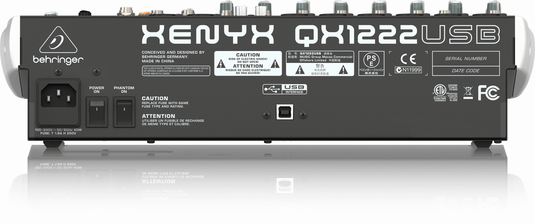 Behringer Xenyx Qx1222Usb Mixer — view 3