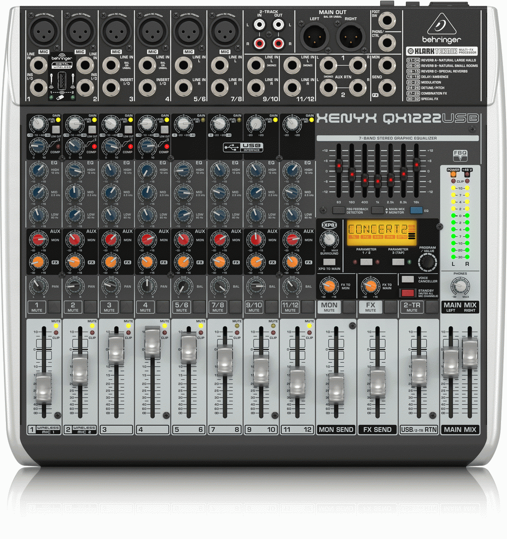 Behringer Xenyx Qx1222Usb Mixer