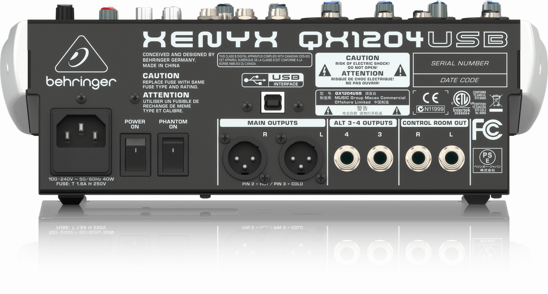 Behringer Xenyx Qx1204Usb Mixer — view 3
