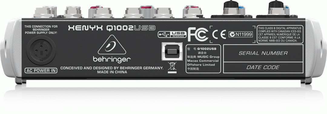 Behringer Xenyx Q1002Usb Mixer — view 3