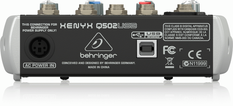 Behringer Xenyx Q502Usb Mixer — view 3