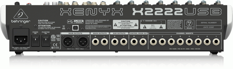 Behringer Xenyx X2222Usb Mixer — view 3