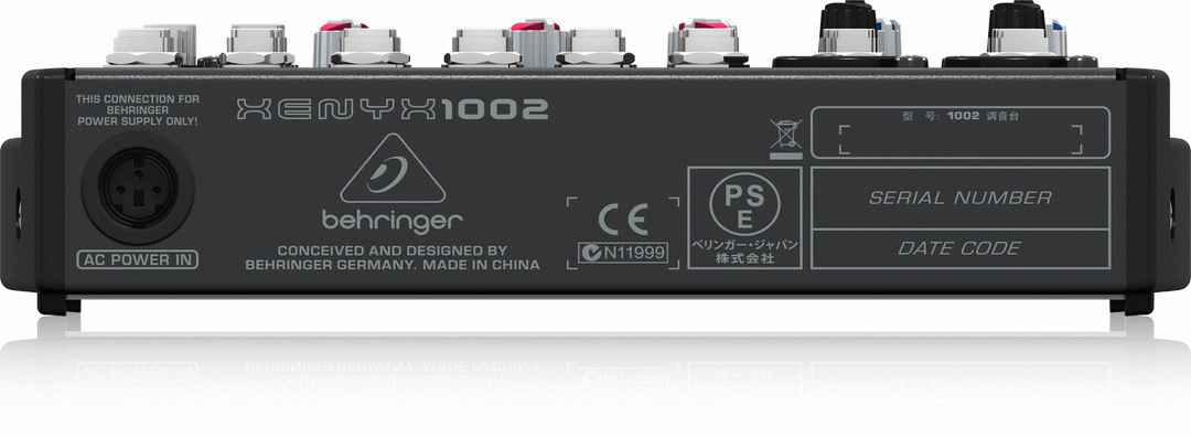Behringer Xenyx 1002 Mixer — view 3