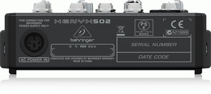Behringer Xenyx 502 Mixer — view 3
