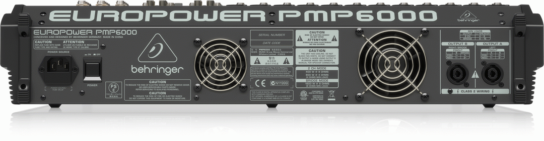 Behringer Europower Pmp6000 Pwred Mixer — view 3
