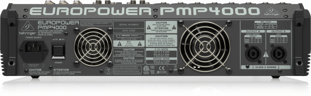 Behringer Europower Pmp4000 Pwred Mixer — view 3