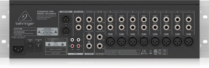 Behringer Eurorack Pro Rx1202Fx Mixer — view 2