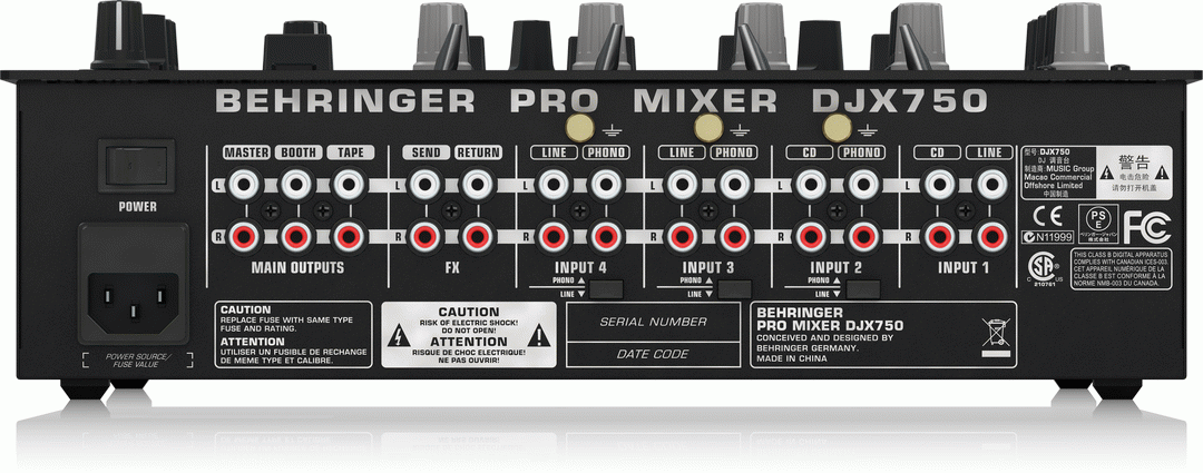 Behringer DJX750 Pro DJ Mixer — view 3
