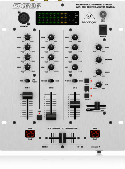 Behringer DX626 DJ Mixer 3 Channel — view 2