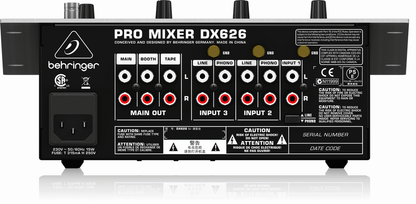 Behringer DX626 DJ Mixer 3 Channel — view 3