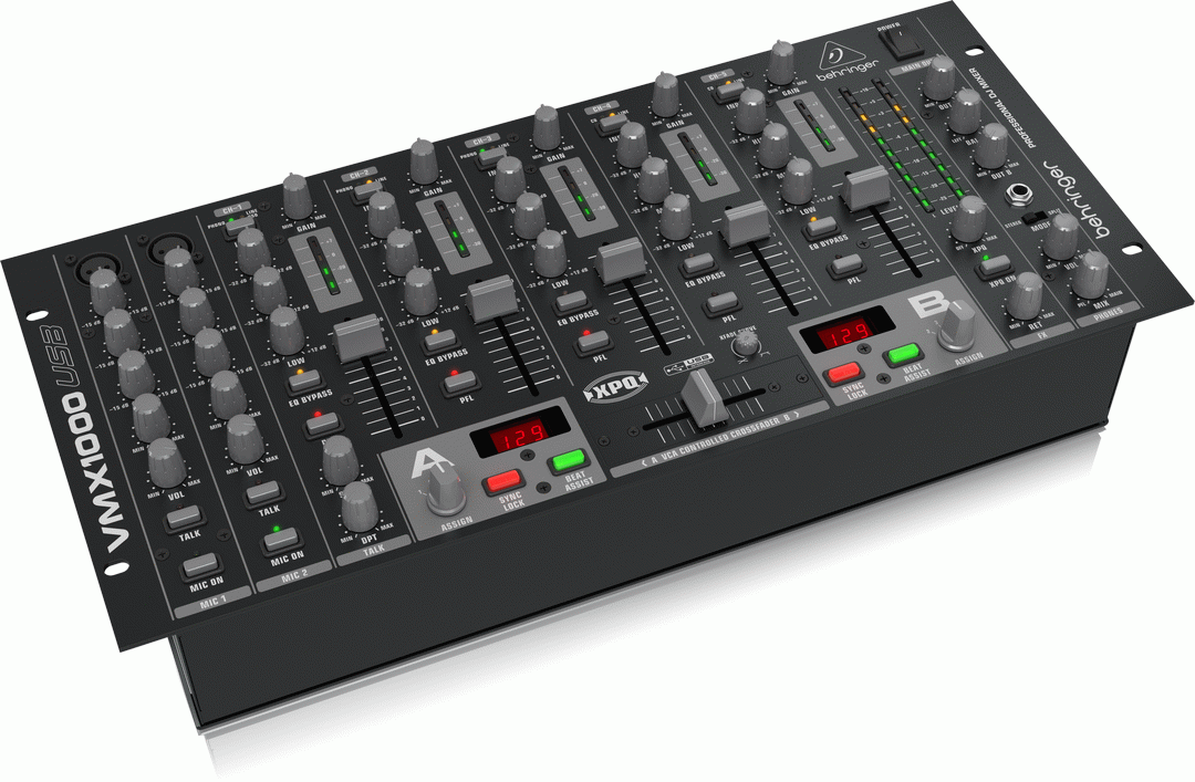 Behringer VMX1000USB Pro DJ Mixer — view 2