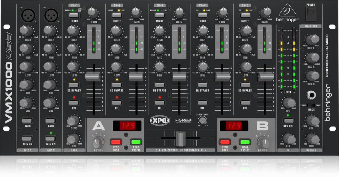 Behringer VMX1000USB Pro DJ Mixer