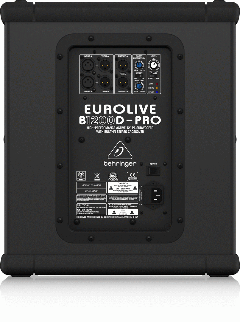 Behringer Eurolive B1200D Active Pro Subwoofer — view 3
