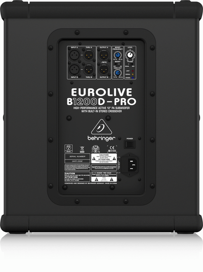 Behringer Eurolive B1200D Active Pro Subwoofer — view 3