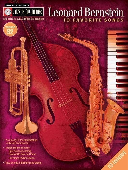 Leonard Bernstein Jazz Play-Along Book/CD V92 for All Instruments