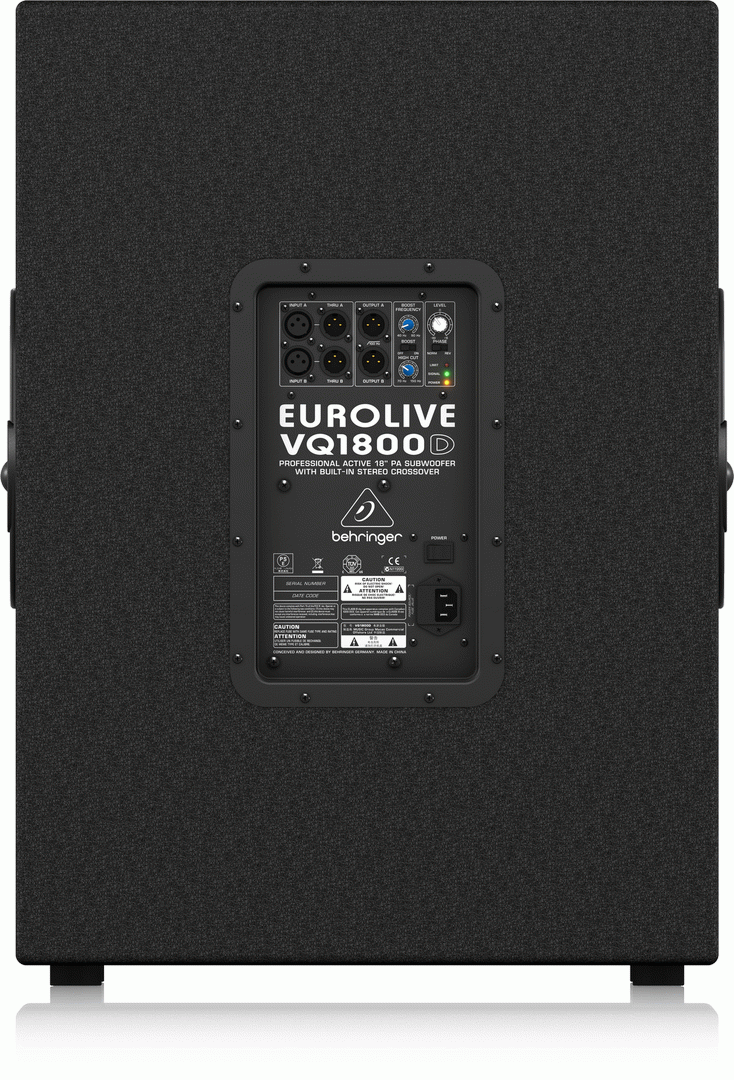 Behringer Eurolive Vq1800D Active Subwoofer — view 3