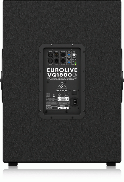 Behringer Eurolive Vq1800D Active Subwoofer — view 3