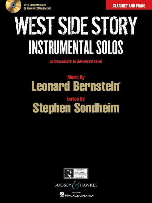 West Side Story Clarinet and Piano Book with CD - Intermediate to Advanced
