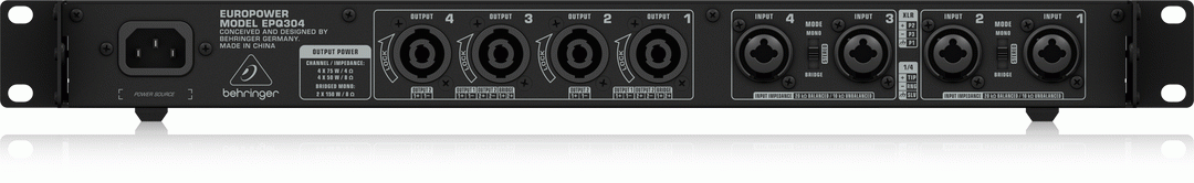 Behringer Europower Epq304 Pa Amplifier — view 3